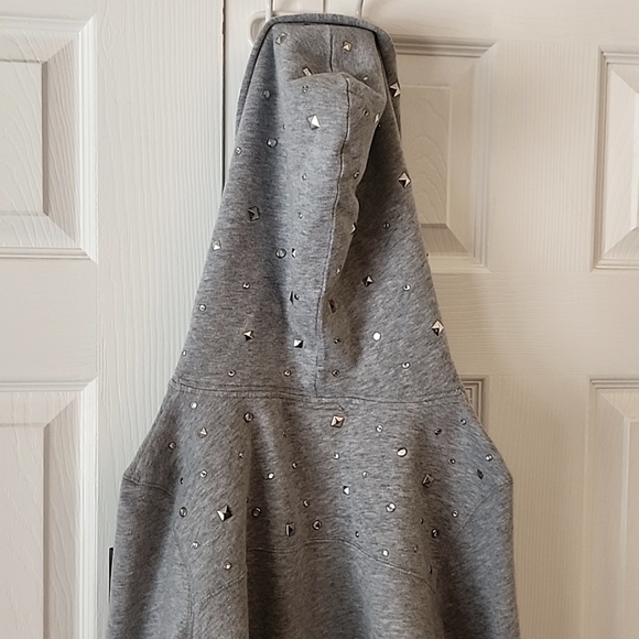 Pink Victoria's Secret Army Strong Hoodie with Bling. Size: M - Picture 6 of 9